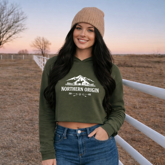 Northern Horizon Crop-Top Hoodie