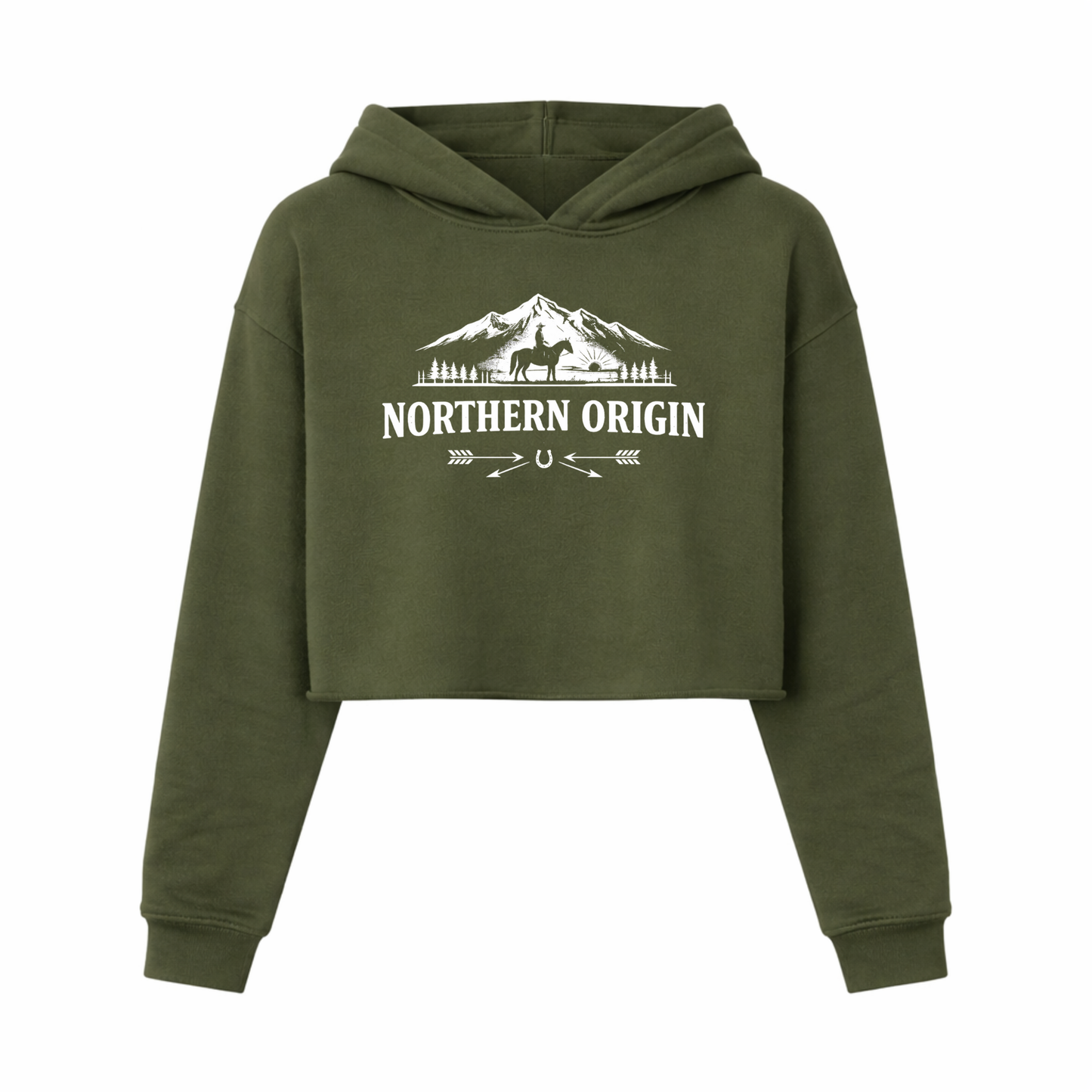 Northern Horizon Crop-Top Hoodie